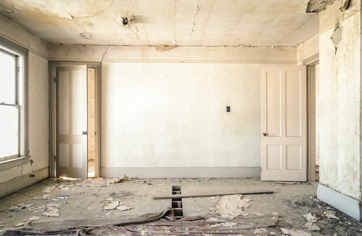 Waste disposal crew managing a cleanout project in New Kensington